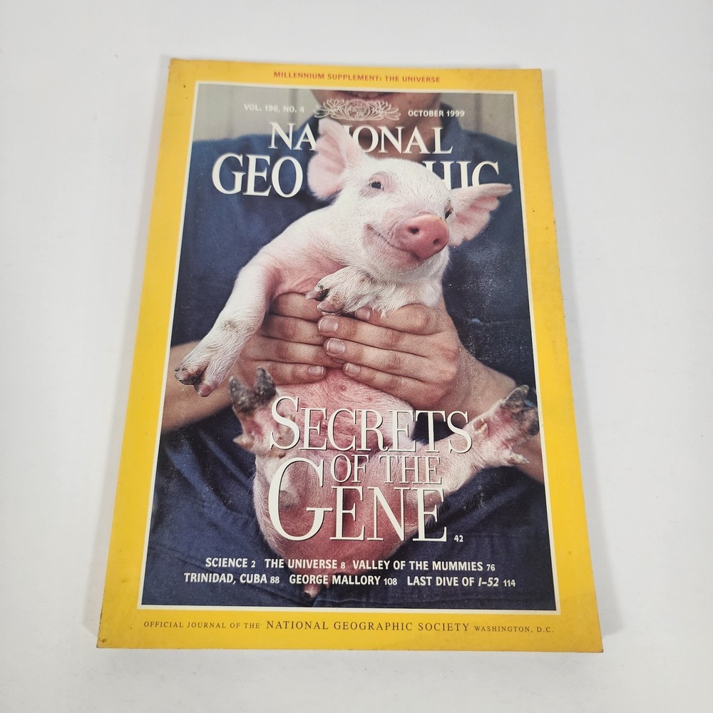 National Geographic Magazine October 1999 With Insert